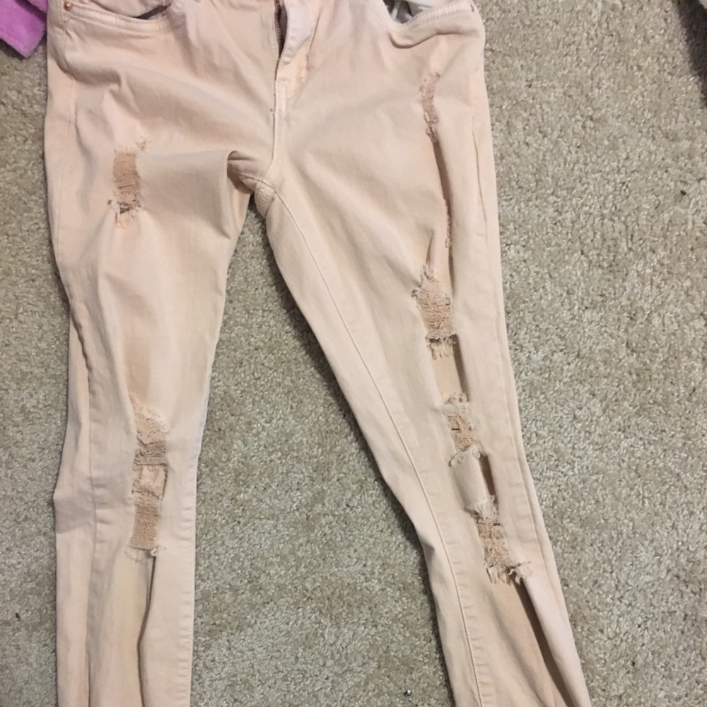 Ripped skinny jeans size 2